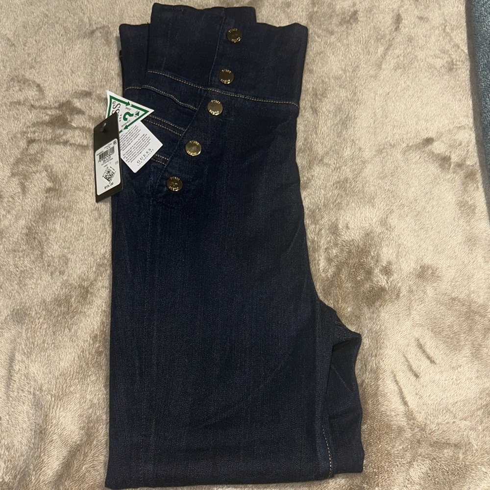 Guess High Rise Dark Blue Jeans